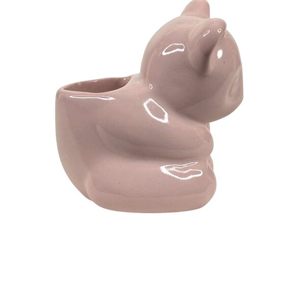 VTG Royal Haeger ceramic Pink Bear Planter Original Sticker MCM 75th Anniversary - Picture 3 of 9